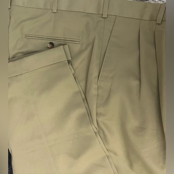 Perry Ellis Portfolio Pants. Pleated, Khaki, 36x30 New with tags comfort waist - Picture 2 of 12